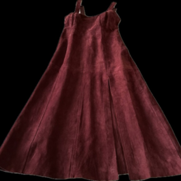 NWT INTERMIX Swede Burgundy Wine colour designer Dress size 2 - Picture 6 of 15